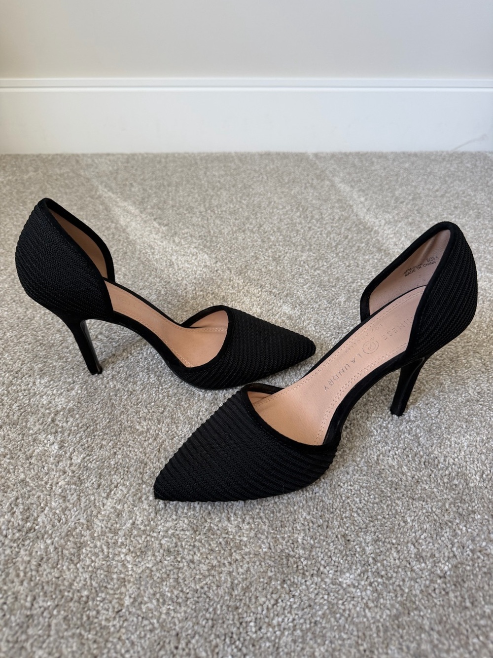 Black Pointed Heels - Women